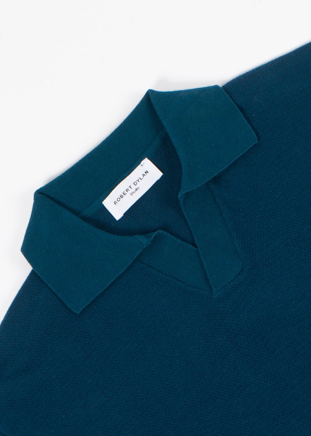 men’s knit polo teal