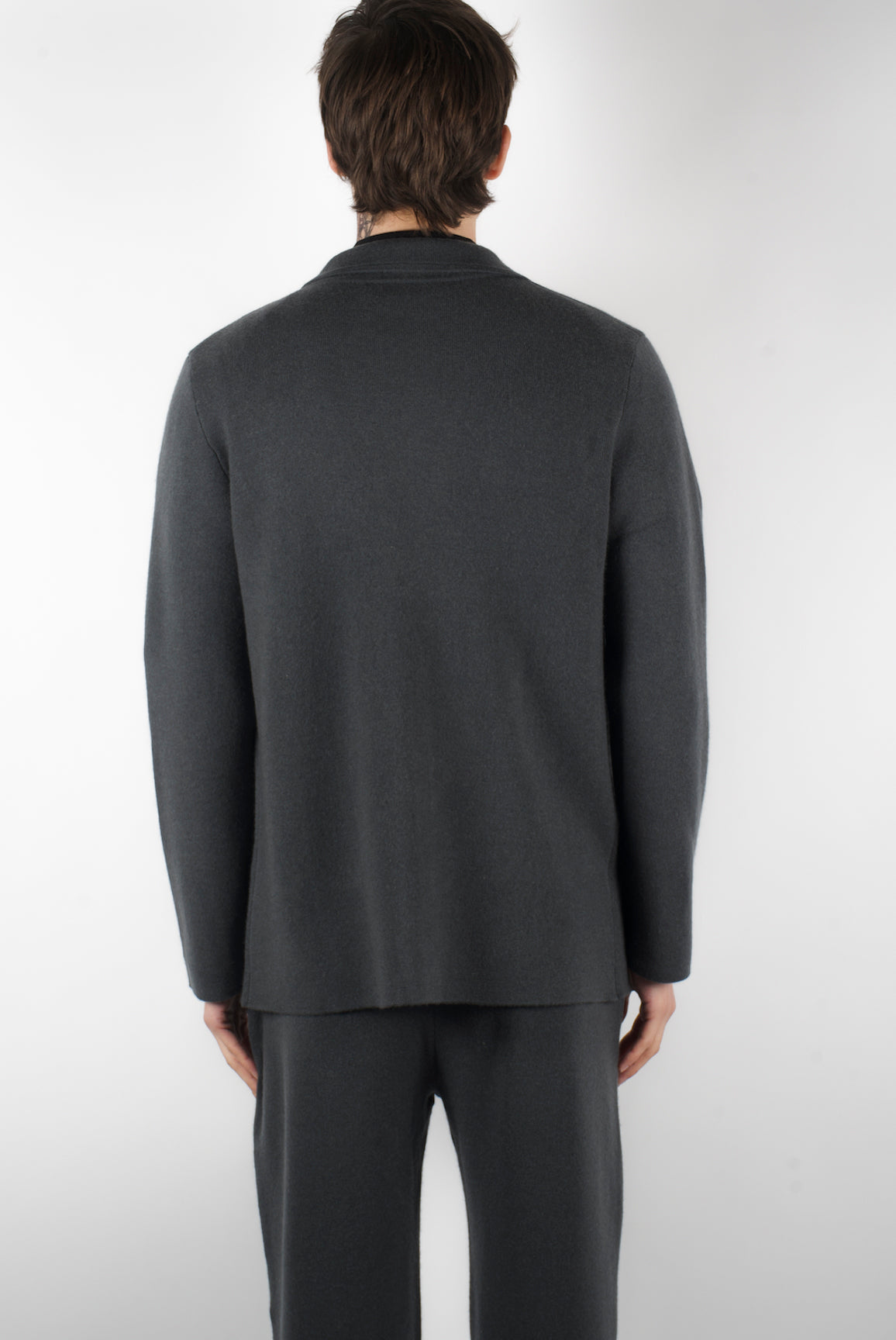 unstructured knit jacket men